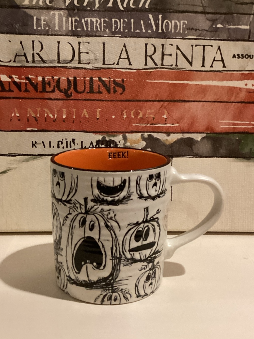 Halloween Pumpkin Face Ceramic Coffee Mug - 🎃
